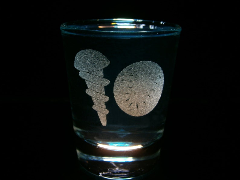 Screw Ball Cutie Mark shot glass image 1