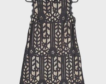Speechless Y2K Black Lace Overlay Floral Dress XS Sleeveless