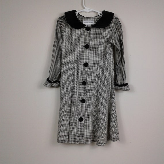 Vintage PJ Lindberg Little Girls Checkered Dress … - image 1