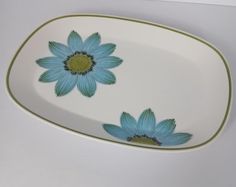 Vintage Noritake Progression China Up-Sa Daisy Serving Platter Mid Century