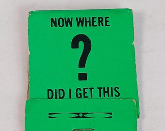 Vintage Matchbook Now Where The Did I Get This? Lovelady Realty and Construction Hobbs New Mexico Tobacciana Unstruck
