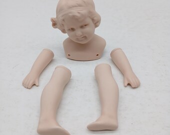 Gebruder Heubach Doll Parts Bisque Porcelain Germany Vintage