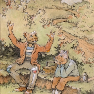 Print: “The Wind in the Willows” – chapter 9, “Wayfarers All”
