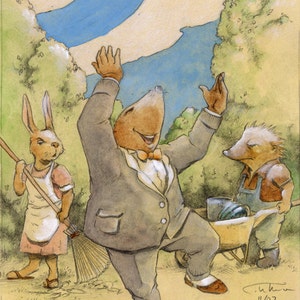 Print: “The Wind in the Willows” – chapter 1, “The River Bank”