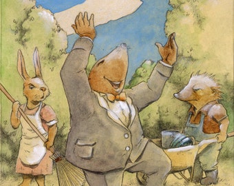 Impresión: “El viento en los sauces” – capítulo 1, “La orilla del río”