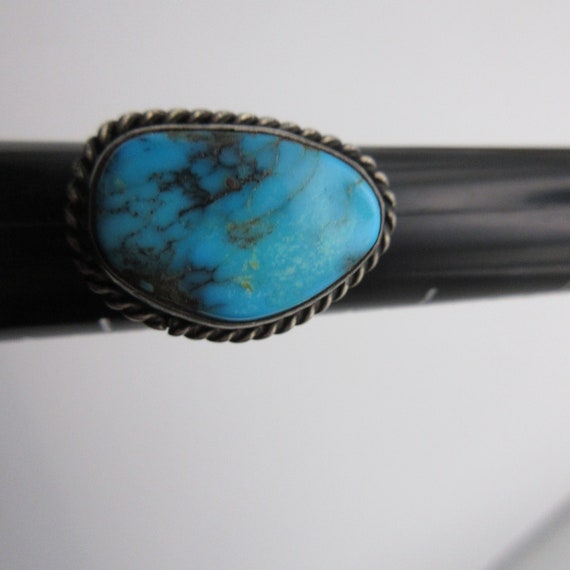 Vintage Southwestern Old Pawn Turquoise Silver Na… - image 3