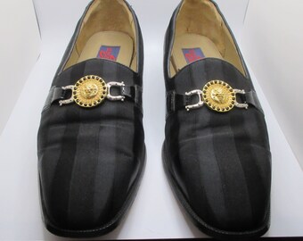 Vintage Giorgio Brutini Patent Leather and Fabric Slip on  display picture 2