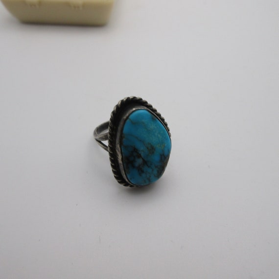 Vintage Southwestern Old Pawn Turquoise Silver Na… - image 5