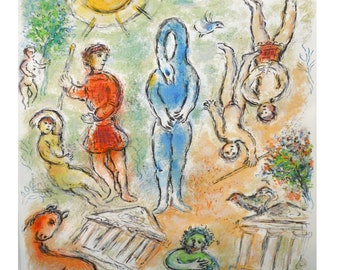 Marc Chagall, “In Hell,” from L'Odyssée, 1989” Authenticated with Certificate