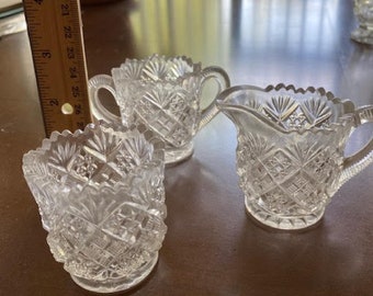 Antique / Vintage Miniature Beverage Set, Three (3) Ornate Pieces