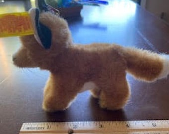 Steiff Fuzzy Fox, Excellent Condition, Rare with Original Tags 1465/10