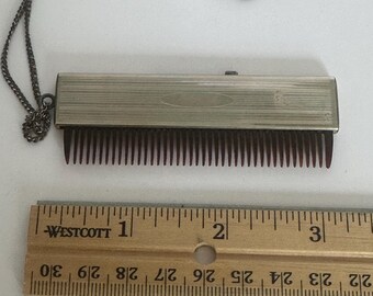 Antique Retractable Comb with Chain