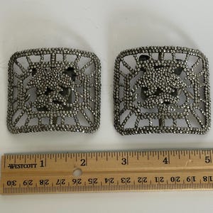 Antique French Cut Steel Shoe Buckles (18th/19th Century)