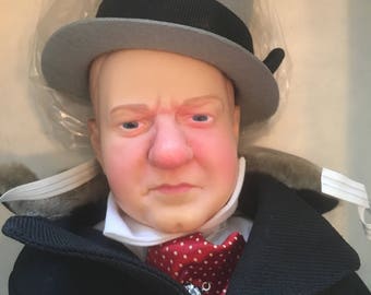 W. C. Fields Effanbee, Rare, Collectible Centennial Doll, Vaudeville, Large, With Original Clothes and Tags~ Original Box