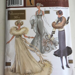 Simplicity 9704 Doll Collector’s Club ‘30’s Doll Clothes Pattern for 11-1/2” Dolls