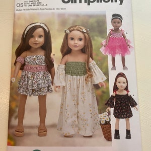 Simplicity 9904 Carla Reis 18” Doll Clothes Pattern “FF”