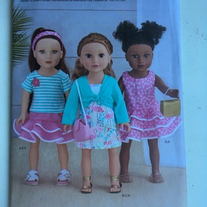 Simplicity 9422/9002 - American Girl - 18" Doll Clothes pattern - Uncut