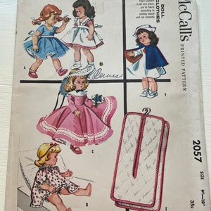 McCall’s 2057 Ginny, Wendy, Muffie, Lingerie Lou, Daily Dolly or Gigi 9-10” doll ORIGINAL