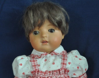 Antique German Doll Celluloid Schutz-Marke with the Heart Mark S / 30  11 inches / 28 cm
