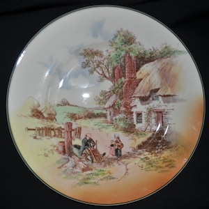 RUSTIKALER ENGLAND Speiseteller Royal Doulton England (D6297) ca. 1930-1960 EUC