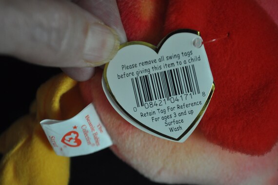 Ty Beanie Baby Strut the Rooster – RARE ERRORS! Retired Style