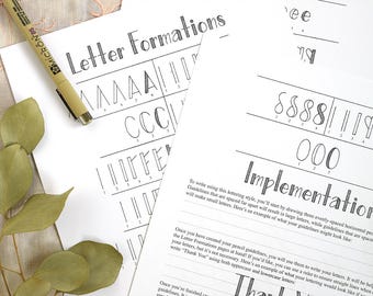 Printable Hand-Lettering Exemplar: "George Style"