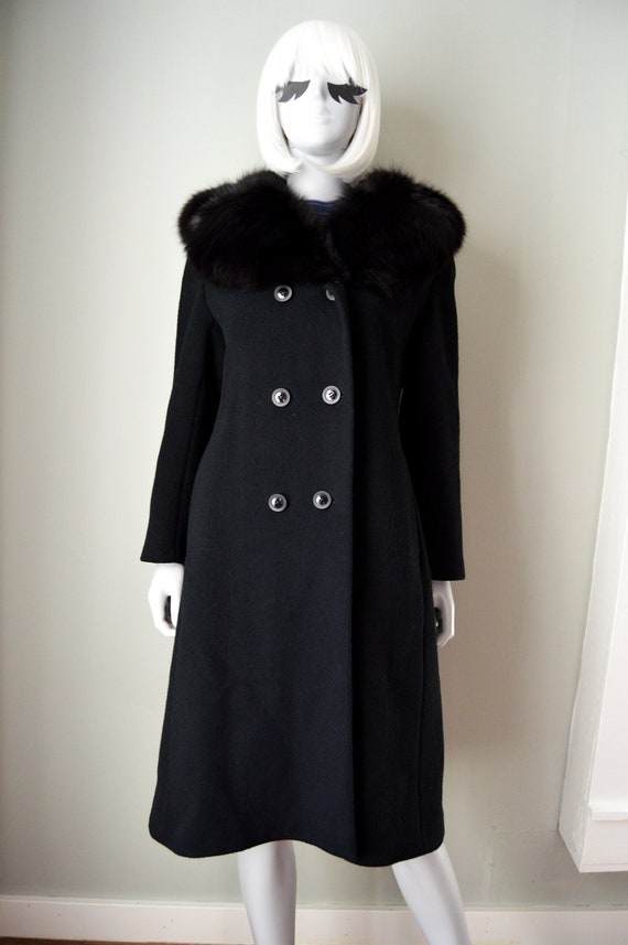 Back to Black - 1960s Bromleigh swing coat black f