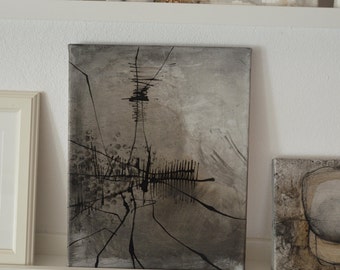 original stone canvas painting abstract ink canvas painting etsy