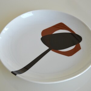 Porcelain Plate, Original Abstract Plate, Abstract Art on Plate ...