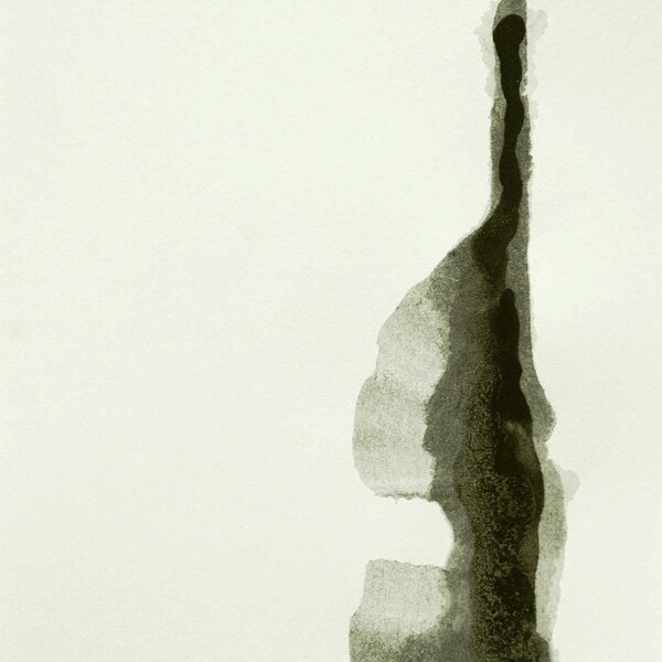 Original abstract ink art drawing-small size-ooak/contemporany art/art ink/modern art/ink dark/black and white/ink wash/gestual