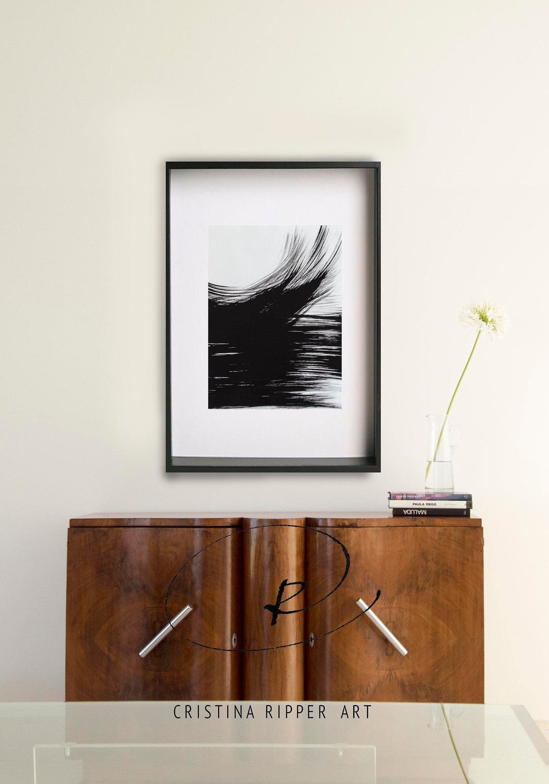 Abstract Original Drawing Ink Art Movement Wind Nature Etsy