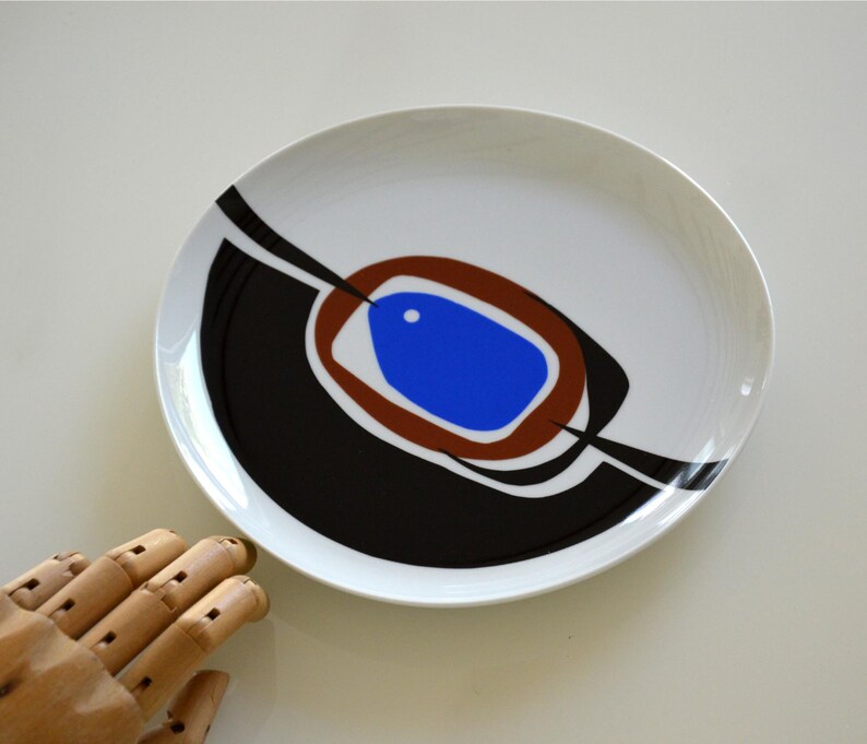 Porcelain Plate Original Abstract Plate Abstract Art on - Etsy