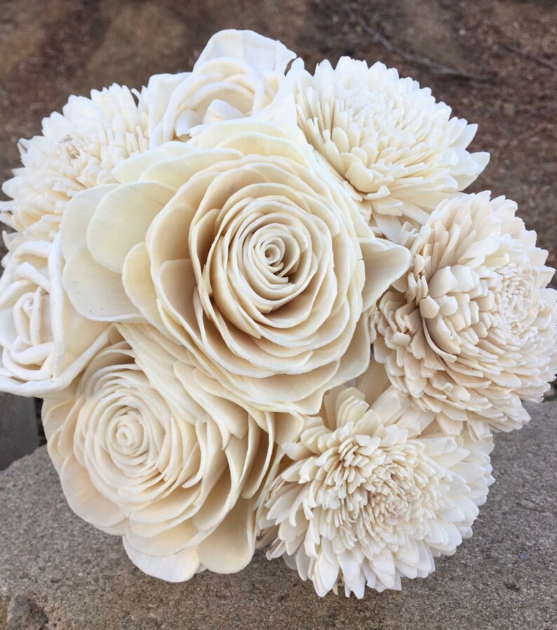 Simple Beauty Collection DIY Wood Flower Bouquet Kit Sola Etsy