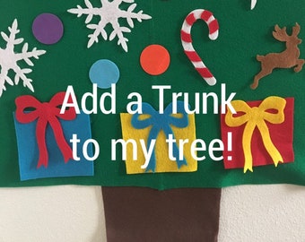 Add a Trunk to my felt tree please