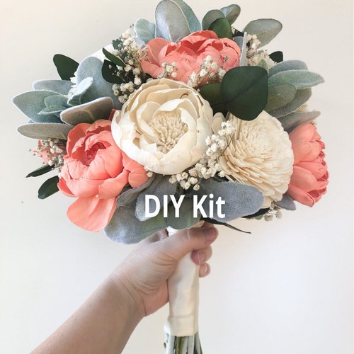 Fall Collection DIY Fall Wood Flower Bouquet Kit Sola Wood Etsy
