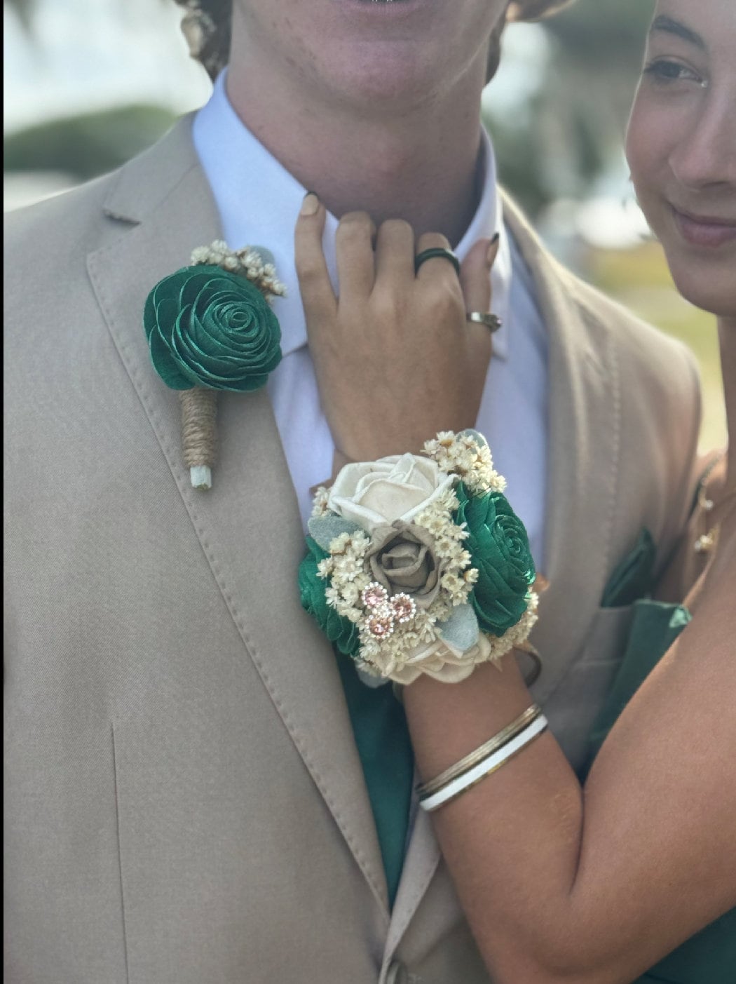 Prom Corsage Green - Etsy Prom Corsage Green - Etsy