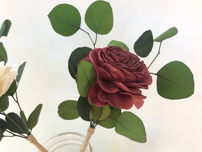 Single Stem Collection Single Stemmed Rose with Preserved Etsy