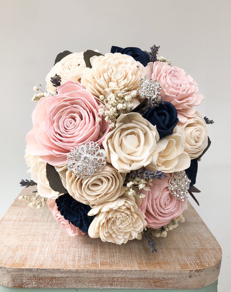 Elegant Charm Collection DIY Bouquet Kit Wood Flower Bouquet Etsy