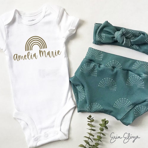 Baby Girl Coming Home Outfit Rainbow Baby Newborn Girl Etsy