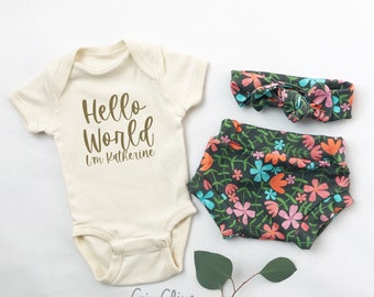 Baby girl coming home set, Baby girl winter coming home outfit, Baby girl coming home outfit winter flowers, Coming home outfit dark florals