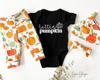 Little pumpkin coming home outfit, Halloween baby outfits, Fall coming home outfit, Coming home outfit pumpkins, Gender neutral fall baby