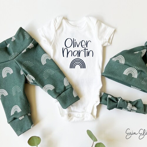 Rainbow Baby IVF Baby Boy Coming Home Outfit Newborn Baby Etsy