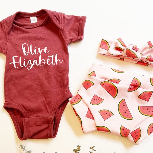 Baby Girl Coming Home Outfit/summer Clothing Personalized Etsy
