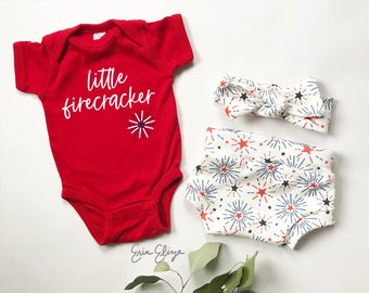 Baby girl 4th of July outfit, Summer girl coming home outfit, Independence Day coming home outfit