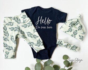 Baby coming home outfit gender neutral, Gender neutral coming home outfit, baby gift gender neutral, Gender neutral outfit baby