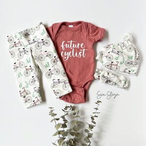 Future cyclist baby, Bike baby outfit, Bike baby girl outfit, baby girl bike outfit, bike baby shower, cycling baby shower, cycling baby
