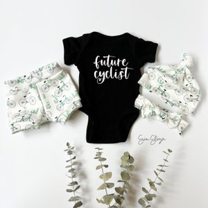 Gender neutral bike baby, Bike baby outfit gender neutral, Bicycle baby gift, Bike baby clothes, Biker baby gift, Cyclist baby gift