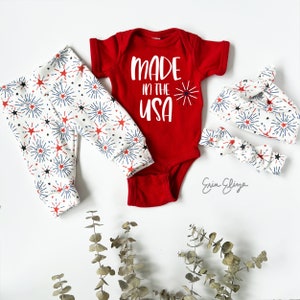 Made in the USA baby, 4th of July outfit, July 4th boy coming home outfit, Independence Day outfit, July 4th outfit baby boy, gender neutral