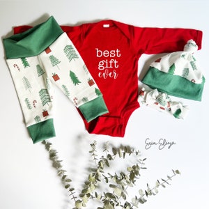 Baby best gift ever, Best gift ever outfit, Christmas coming home outfit, Christmas baby outfit, Christmas baby clothes, Holiday baby