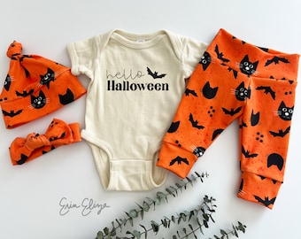 Halloween baby clothes, Cat bat baby clothing, Cat Halloween baby, newborn Halloween clothing, Cat bat baby gift, baby boy halloween